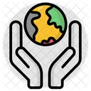 Global Care Earth Care Planet Care Icon