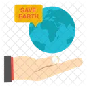 Global Care Planet Care Worldwide Care Icon