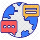 Global Chat Global Communication Communication Icon