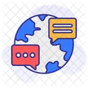 Global Chat Global Communication Communication Icon