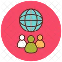 Global Clients Worldwide Users Global Users Icon