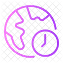 Global Clock Timezone World Icon