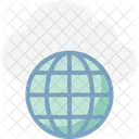 Cloud Network Worldwide Network Global Communication Icon