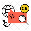 Coding Message Find Code Global Coding Icon