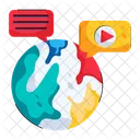 World Chat Global Chat Foreign Chat Icon