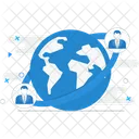 Global Communication Globe Network Icon