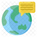 Global Communication Global Messaging World Messaging Icon