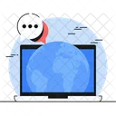 Global Communication Global Community Global Connection Icon