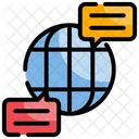 Global Communication International Communication Bubble Icon