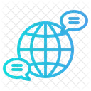 Global Communication Worldwide Network Connection Icon