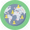글로벌 커뮤니케이션  아이콘