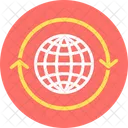 Global Communication Global Network Online Media Icon