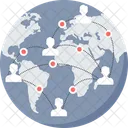 Global Communication Network Communication Icon