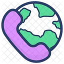 Global Call International Call Worldwide Communication Icon