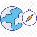 Global Compass World Compass World Navigation Icon