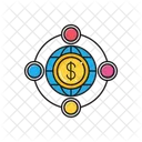 Dollar Global Connection Icon