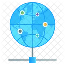 공유 네트워크 글로벌 연결 전세계 연결 아이콘