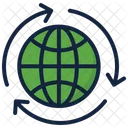 Global Connection Global Network World Icon