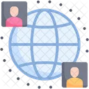 Global Connection International Connection Global Network Icon
