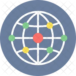 글로벌 연결  아이콘