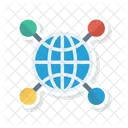 글로벌 연결  아이콘