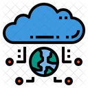Global Connection Cloud  Icon