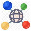 Global Network Global Connections Networking Icon
