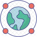 Global Connectivity Global Network Global Sharing Icon