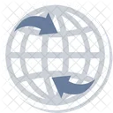 Global Connectivity Worldwide Network Network Sharing Icon