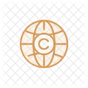Global Copyright Globe Copyright Global Icon