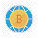 World Global Bitcoin Icon