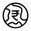 Global Currency Global Rupee Global Money Icon