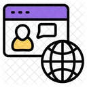 Global Customer International Customer Global Client Icon