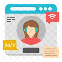 Global Customer Service Global Support Helpline Icon