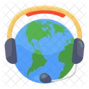 Global Helpline Global Hotline Global Customer Service Icon