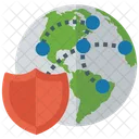 Global Cyber Security Cyber Security Network Security Icon