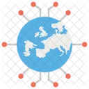 Global Data International Data Worldwide Information Icon
