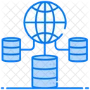 Global Data Data Storage Worldwide Data Icon