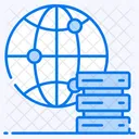Global Data Data Storage Worldwide Data Icon