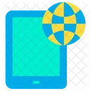 Tab Tablet Global Data Icon