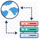 데이터 액세스 데이터베이스 액세스 글로벌 데이터베이스 아이콘