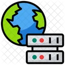 Communication Network Global Data Global Dataserver Icon