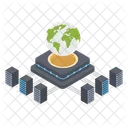Global Dataserver Server Room Global Networking Icon