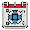 Global World Calendar Icon