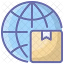 Global Delivery Global Logistics Global Parcel Icon