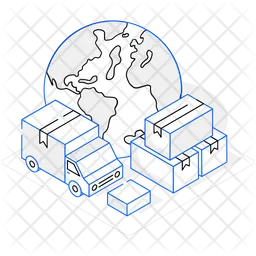 Global Delivery  Icon