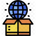 Global Distribution Logistics Package Icon