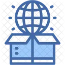 Global Distribution Logistics Package Icon