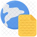 Global Document Meeting Image Organization Collaboration Icon