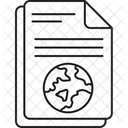 Global Document Global File Document Icon